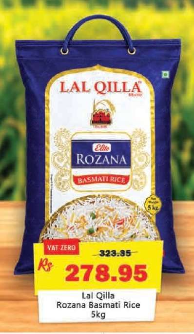 Lal Qilla Rozana Basmati Rice 5kg