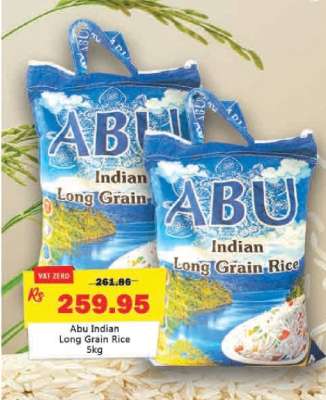Abu Indian Long Grain Rice 5kg