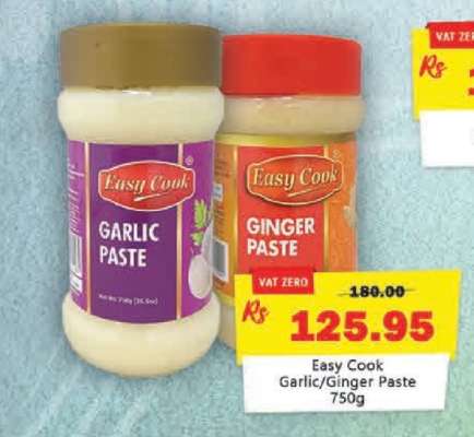 Easy Cook Garlic/Ginger Paste 750g