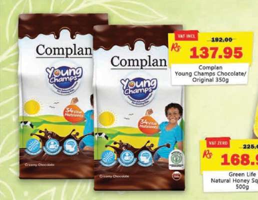 Complan Young Champs Chocolate/Original 350g