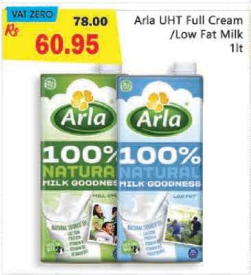 Arla UHT Full Cream/Low Fat Milk 1lt