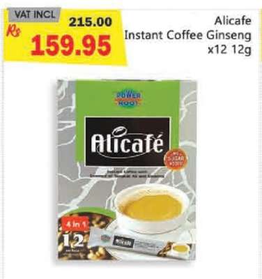 Alicafe Instant Coffee Ginseng x12 12g