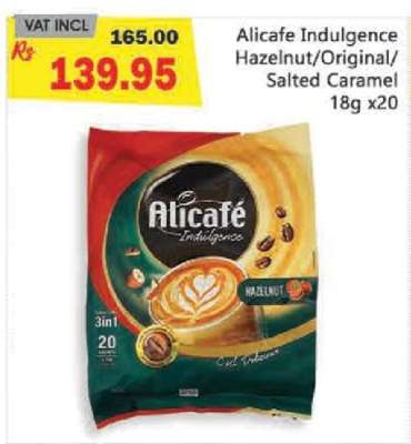 Alicafe Indulgence Hazelnut/Original/Salted Caramel 18g x20
