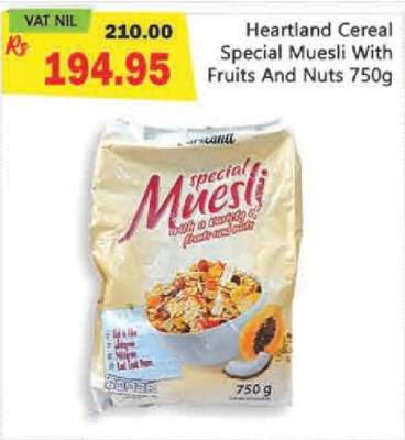 Heartland Cereal Special Muesli With Fruits And Nuts 750g