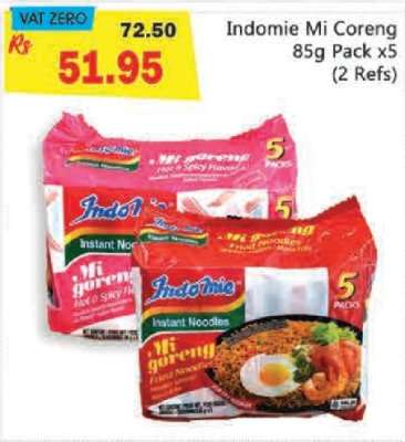 Indomie Mi Goreng 85g Pack x5 (2 Refs)