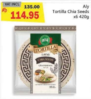 Aly Tortilla Chia Seeds x6 420g