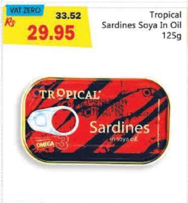 Tropical Sardines Soya In Oil 125g
