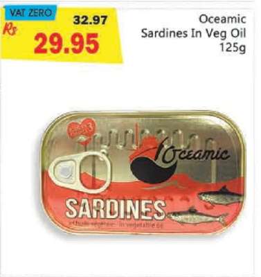 Oceanic Sardines In Veg Oil 125g