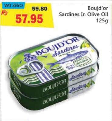 Boujd’Or Sardines In Olive Oil 125g