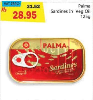 Palma Sardines In Veg Oil 125g