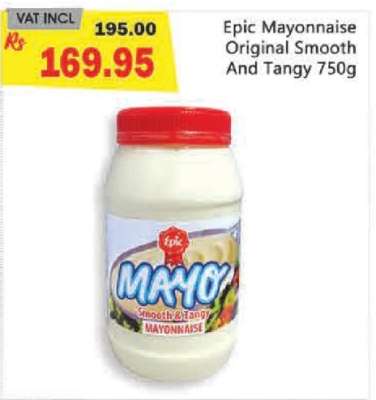 Epic Mayonnaise Original Smooth and Tangy 750g