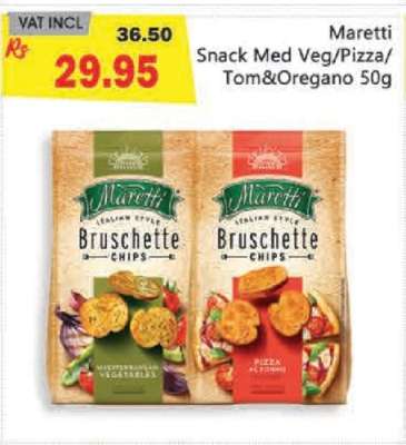 Maretti Snack Med Veg/Pizza/Tom&Oregano 50g