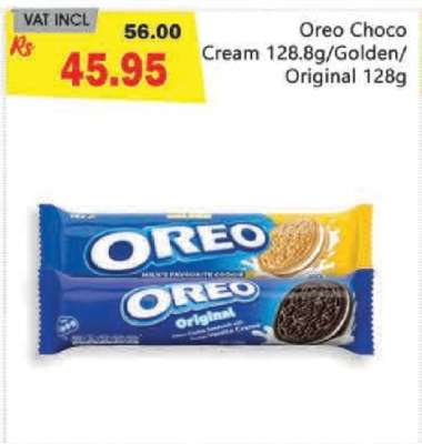 Oreo Choco cream 128.8g/Golden&Original 128g