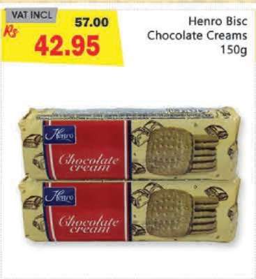 Henro Bisc Chocolate Creams 150g