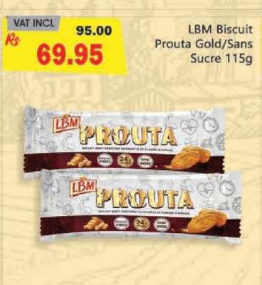 LBM Biscuit Prouta Gold/Sans Sucre 115g