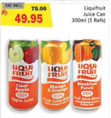 Liquifruit Juice Can 300ml (5 Refs)