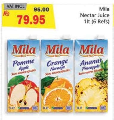 Mila Nectar Juice 1lt (6 Refs)