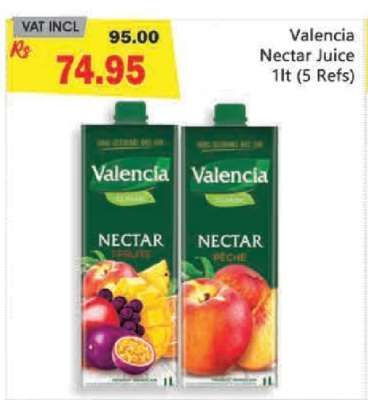 Valencia Nectar Juice 1lt (5 Refs)