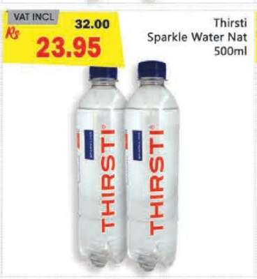 Thirsti Sparkle Water Nat 500ml