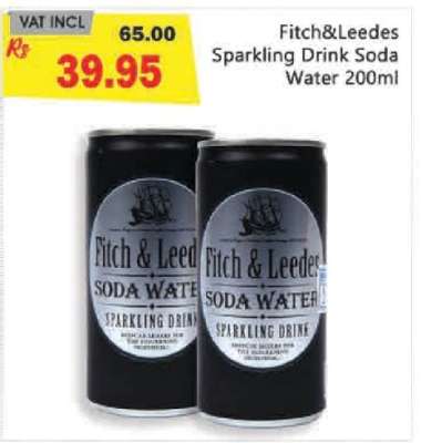 Fitch&Leedes Sparkling Drink Soda Water 200ml