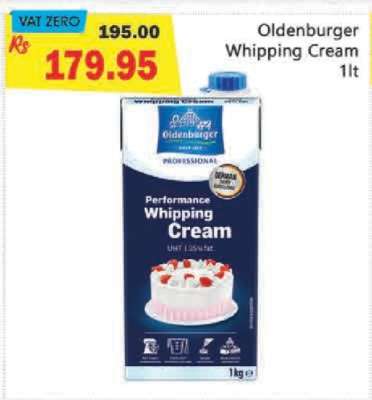 Oldenburger Whipping Cream 1lt