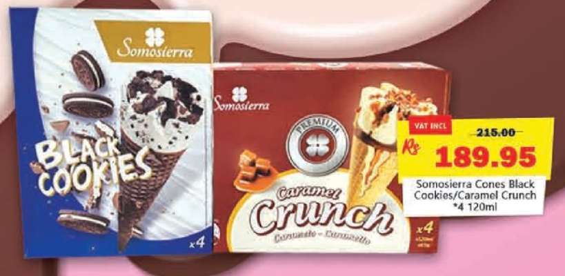 Somosierra Cones Black Cookies/Caramel Crunch