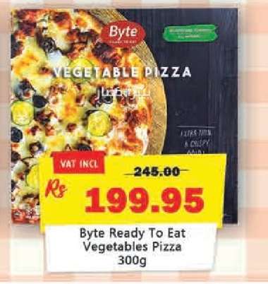 Byte Ready To Eat Vegetables Pizza 300g