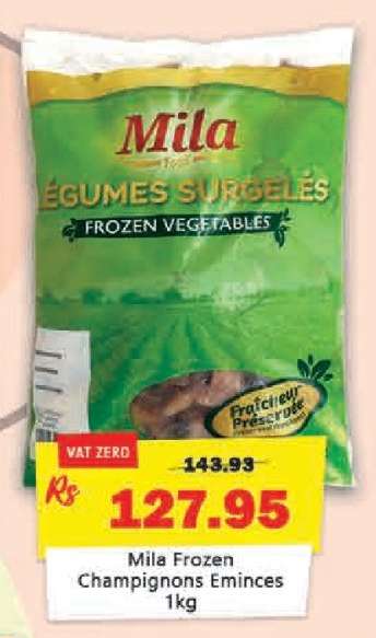 Mila Frozen Champignons Eminces 1kg
