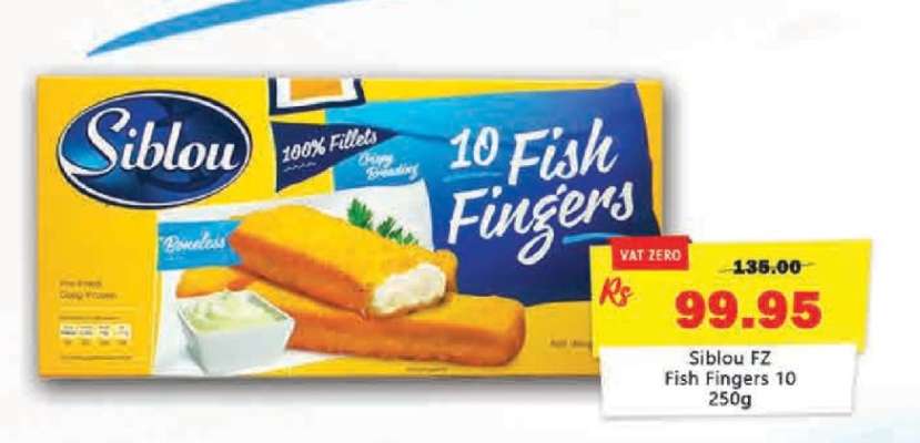 Siblou Fz Fish Fingers 10 250G