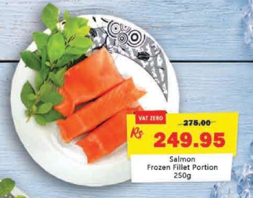 Salmon Frozen Fillet Portion 250g