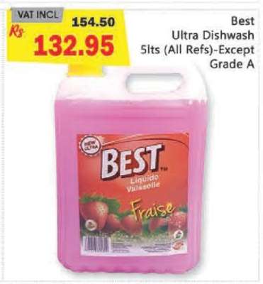 Best Ultra Dishwash 5lts (All Refs)-Except Grade A