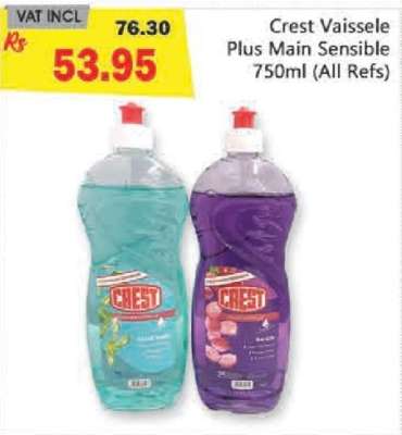Crest Vaisselle Plus Main Sensible 750ml (All Refs)