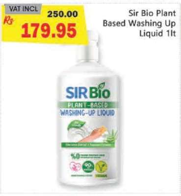 Sir Bio Plant Based Washing Up Liquid 1lt