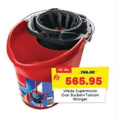 Vileda Supermocio Oval Bucket + Torsion Wringer