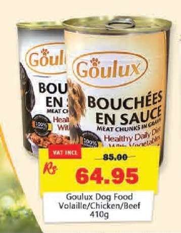 Goulux Dog Food Volaille/Chicken/Beef 410g