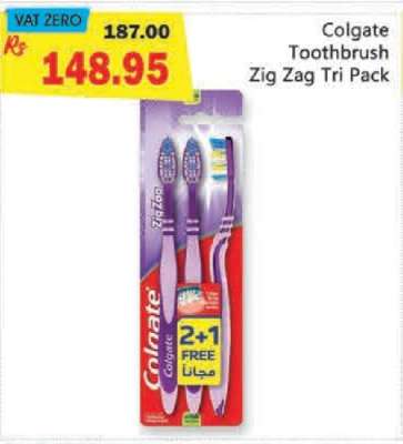 Colgate Toothbrush Zig Zag Tri Pack