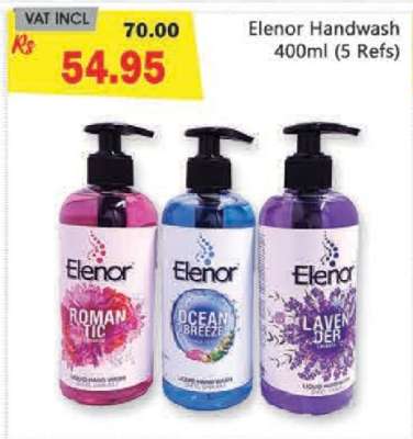 Elenor Handwash 400ml (5 Refs)