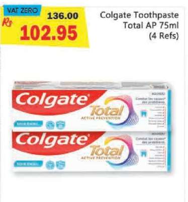 Colgate Toothpaste Total AP 75ml (4 Refs)
