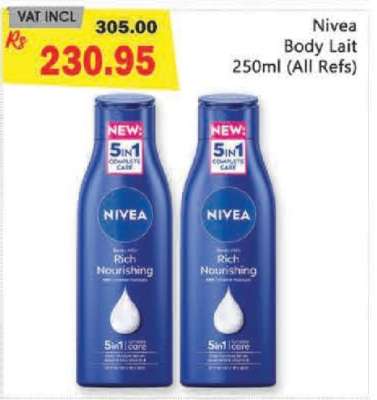 Nivea Body Lait 250ml (All Refs)