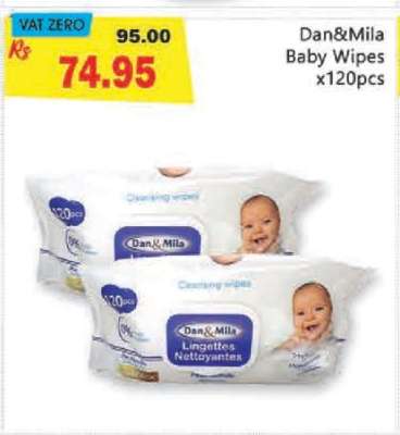 Dan&Mila Baby Wipes x120pcs