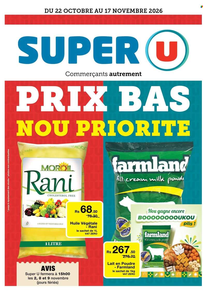 Super U Catalogue - 22.10.2026 - 17.11.2026.