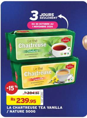 LA CHARTREUSE TEA VANILLA / NATURE 500G