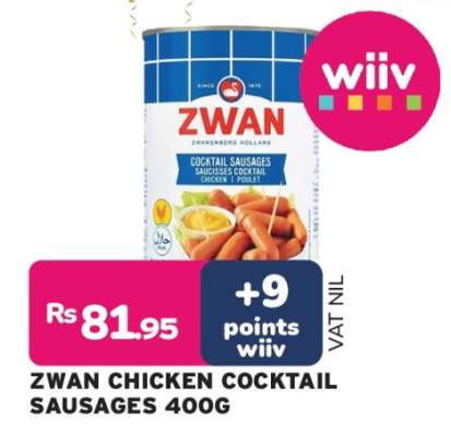 ZWAN CHICKEN COCKTAIL SAUSAGES 400G
