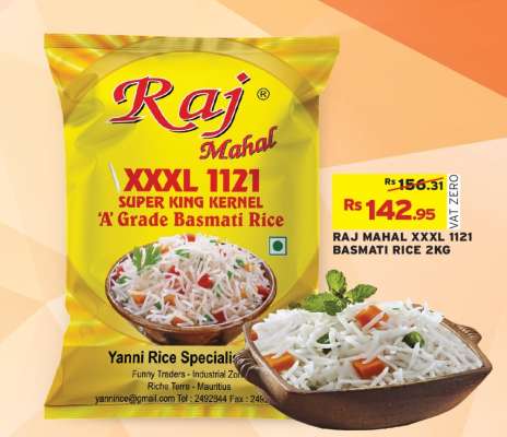 RAJ MAHAL XXXL 1121 BASMATI RICE 2KG