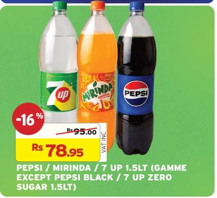 PEPSI / MIRINDA / 7 UP 1.5LT