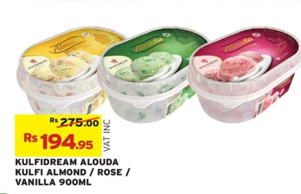 KULFIDREAM ALOUDA KULFI ALMOND / ROSE / VANILLA 900ML