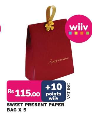 SWEET PRESENT PAPER BAG X 5