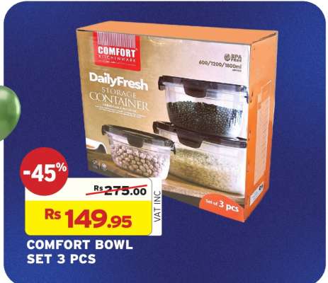 COMFORT BOWL SET 3 PCS