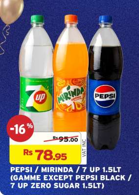 PEPSI / MIRINDA / 7 UP 1.5LT