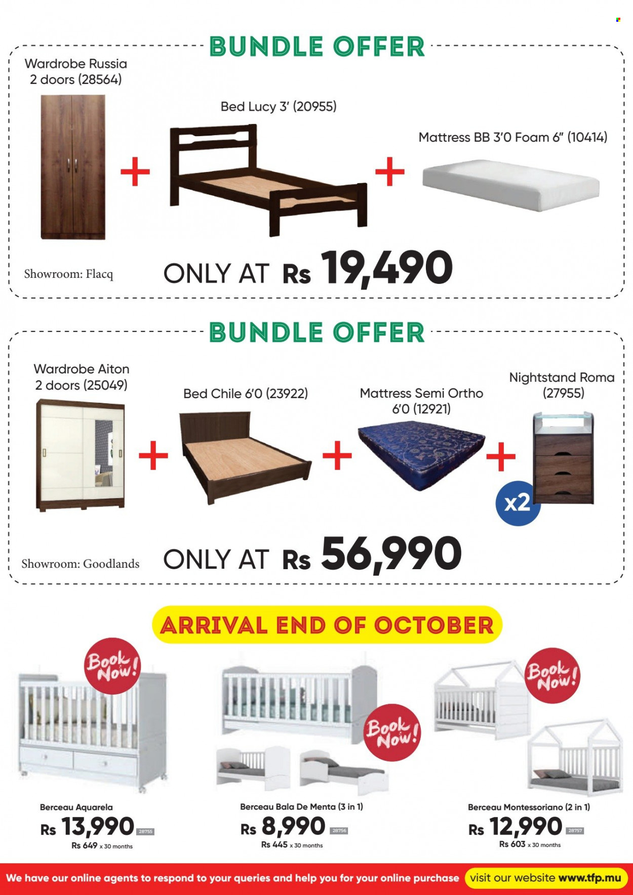 thumbnail - TFP Catalogue - 6.09.2023 - 31.10.2023 - Sales products - bed, mattress, wardrobe, nightstand. Page 24.